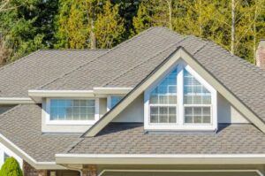 a high-performance asphalt shingle roof on family home